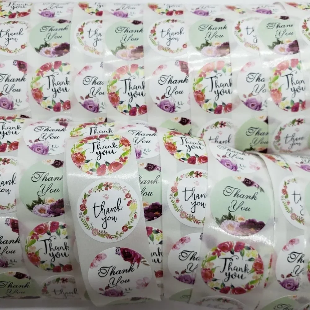8/$20 100ct Thank You Stickers Round 1